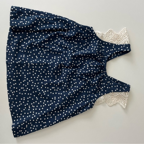 wonder nation Other - Wonder Nation Blue and White Polka Dot Dress